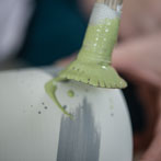 Juliet Macleod in her studio 2018